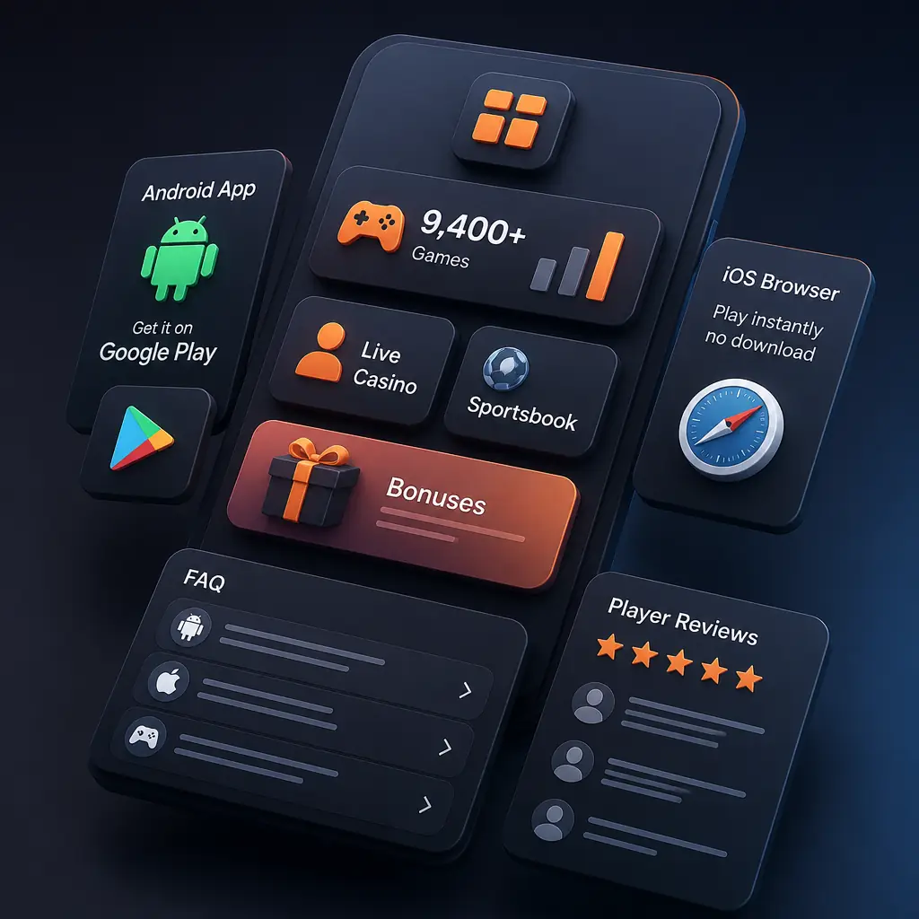 Gransino App: Casino & Sportsbook on Mobile visual guide for Gransino Casino